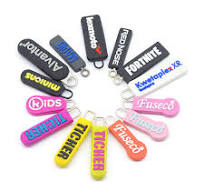 Custom PVC Zipper Pull Rubber Zipper Puller Tab For Bag & Clothing