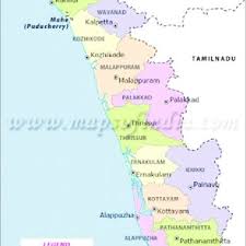 Searchable map and satellite view of kerala state, india. Jungle Maps Map Of Kerala Districts