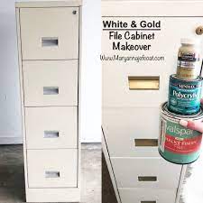 Diy Valspar Chalk Paint File Cabinet Artminds Gold Paint Hardware Home Office Makeover File Cabinet Makeover Filing Cabinet Diy File Cabinet