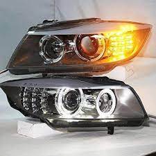 bmw headlights e90 330i 320i 318i angel eyes autos