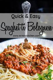 Quick Easy Spaghetti Bolognese Meat Sauce Recipe Easy Spaghetti Bolognese Easy Spaghetti Recipes
