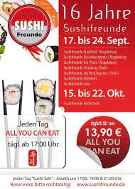 But usually by the first round of all the dishes, everyone is pretty full. Sushifreunde Geburtstagsspecial Liebe Facebook