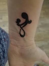 Mother Daughter Symbol For Wrist Tattoos For Daughters Mother Daughter Symbol Tattoos