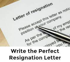 Best Sample Resignation Letter