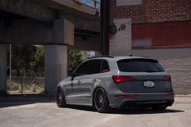 custom painted audi q5 sitting low on black rotiform custom wheels audi q5 custom wheels audi