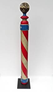 Black And White Barber Pole For Sale American Wood Barber Pole Circa 1900 1910 1stdibs Com Barber Pole Barber Shop Pole Barber