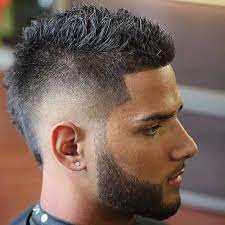 Burst Fade With Fohawk And Beard Mens Haircuts Fade Mohawk Hairstyles Men Mens Haircuts Short