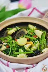 Soups, sides, veg & salads vegetables. Trio Eggs Spinach In Superior Stock Delishar Singapore Cooking Recipe And Food Blog Recipe Chinese Cooking Recipes Food Cooking