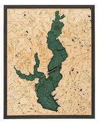 Lake Ray Hubbard Tx Wood Chart Lake Maps Map Lake