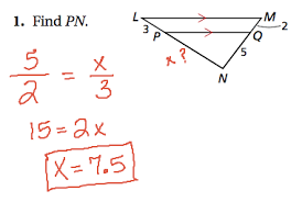 7 Parallel Lines And Proportional Parts