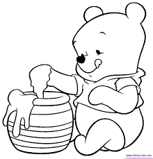 Pooh bear become very popular also showed in various kids coloring books. Baby Winnie The Pooh Coloring Pages Coloring Home