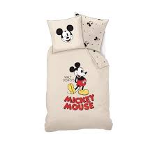 Housse De Couette Mickey Mouse Blanc Casse 1 Personne 100 Coton Housse De Couette Mickey Housse De Couette Couette Mickey Mouse