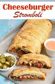 Cheeseburger Stromboli Yummy Stromboli Rezept Essen Rezepte