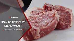 (for even more flavor, add crushed garlic to the salt.) How To Tenderize Steak With Salt In The Best Possible Way