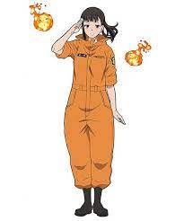 fire force tv anime casts saeko kamijō as maki oze anime kamijo anime characters
