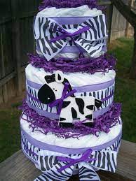 Purple Zebra Print Baby Shower Cakes Baby Shower Cakes Surprise Baby Shower Baby Shower Purple