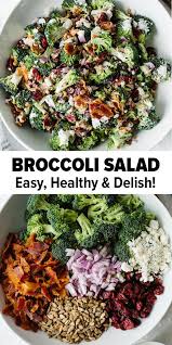 This Delicious Broccoli Salad Is A Combination Of Broccoli Bacon Red Onion Cranberries Sun Best Broccoli Salad Recipe Broccoli Salad Recipe Healthy Recipes
