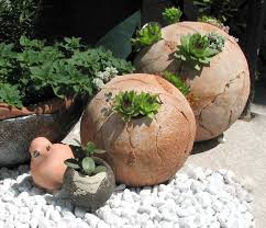 Sphere Terracotta Garden Garden Pottery Pottery Sculpture Terracotta Plant Pots