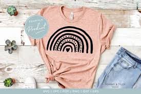 Download Free Svgs Download Scandinavian Style Rainbow Cute Nursery Kids Svg Cut File Free Design Resources