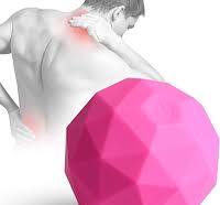 Elektrischer Vibrierender Massageball für Rücken, Ischias, nacken schulter  und Füße, 2 Geschwindigkeits Fitness Yoga Pilates Mini Massageball Roller,  ...