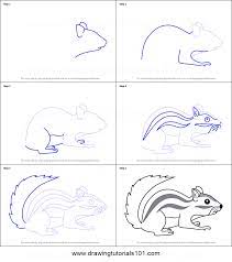 Start the work by drawing a circle, a line & a triangle. How To Draw A Cartoon Chipmunk Printable Drawing Sheet By Drawingtutorials101 Com Drawing Sheet Chipmunks Art Drawings Sketches Simple