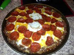 Low Carb Pork Rind Pizza Crust Recipe Food Com Recipe Recipes Low Carb Pork Pizza Crust
