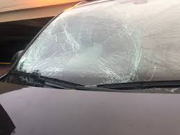 How much does it cost to replace a windshield? Jenn Sullivan On Twitter Before And After Caleb At Safelite Did A Great Job Replacing My Windshield After Ice Flew Off A Truck And Smashed It He Even Vacuumed Up The Glass