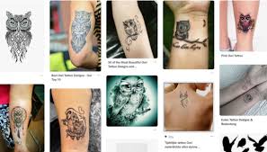 Here is a double exposure owl tattoo that shows an owl silhouette and a man looking at the night sky. Ideas And Meanings Of The Owl Or Owl Tattoo