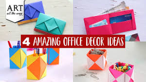 Nautical red wooden stand globe office library desk decor collectibles bookends. 4 Amazing Office Decor Ideas Simple Paper Crafts Diy Desk Decor Youtube