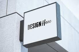 How is the world of graphic design treating you these days? Square Signboard Mockup Signboard Sign Board Design Shop Signage