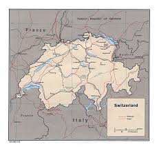 Geneva lies between the alps and the jura mountains on the shore of lake geneva on the west side of switzerland bordering on france. Detailed Political Map Of Switzerland With Roads Railroads And Major Cities 1973 Switzerland Europe Mapsland Maps Of The World