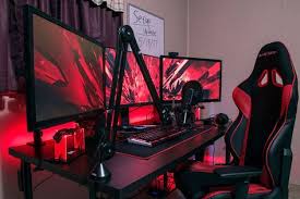 4k projector for small spaces. 23 Red Themed Gaming Setups Ideas Gaming Setup Setup Gamer Room