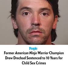 Former 'American Ninja Warrior' winner Andrew 'Drew' Drechsel has been sentenced to just over 10 years in prison after being charged with multiple child sex crimes. As previously reported by PEOPLE, Drechsel,