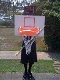 Coolest Homemade Basketball Hoop Costume Basketball Costume Ball Decorations Basketball Hoop