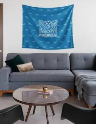 Click To Use This Template Mockup Of A Wall Tapestry In A Living Room 27376 Mockup Mockupdesign Mockups Graphicdesign In 2020 Wall Tapestry Room Living Room