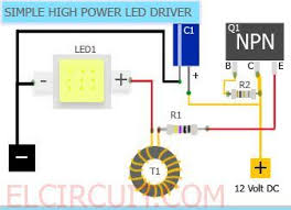 Simple 10w High Power Led Driver Circuit Power Led Led Drivers Led