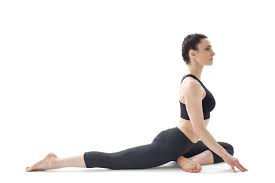 This Is The Classic Version Of Pigeon Most Commonly Seen In Yoga Classes It Is Appropriate For Beginners When Prop Seated Yoga Poses Yoga Poses Yoga Stretches