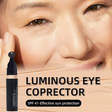 Luminous Eye Corrector SPF 41, Under Eye Color Corrector for Dark Circles,  Anti-Aging Tinted Eye Cream, Hydrating Eye Serum with Peach Undertone, Fair  (Medium)