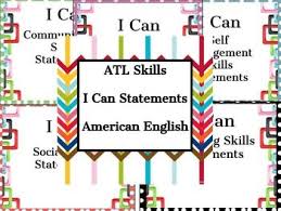 Atl I Can Statements American English I Can Statements Statement American English