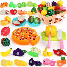All of them starting as low as $11.79. Amazon Com Geyiie Play Food For Kids Kitchen Toys 36pcs Pretend Food Cutting Fruits Vegetables Pizza Playset For Pretend Role Play Early Educational Development With Carry Basket Gift For Boys Girls Toys Games