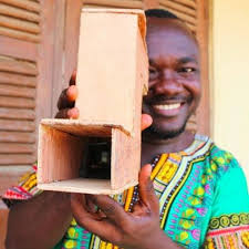 Colette Eustace MPA-DP '18 took this picture of a high school teacher in  the Greater Accra region of Ghana showcasing a periscope made of locally  sourced materials as part of her SIPA