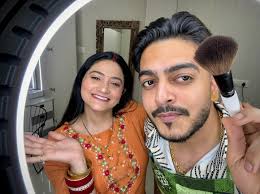 I tried to do my Wife's Makeup for the first time… not because I'm a pro,  but because she deserves to feel Extra Special ❤️✨ My Sona 😍 My Queen 👑  @girisibbu