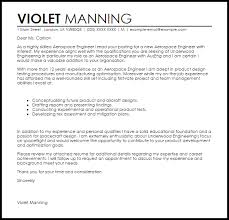 One of these documents is the cover letter. Aerospace Engineer Cover Letter Sample Cover Letter Templates Examples