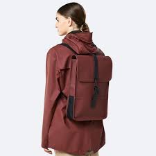 Backpack mini is a smaller version of the classic rains backpack style. Rains Backpack Mini Maroon Atterley