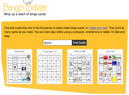 Create your own bingo card A Great Tool For Creating Bingo Cards In Class Educational Technology And Mobile Learning