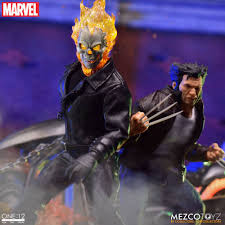The title ghost rider has been used by individuals indwelled by a spirit of vengeance or similar demonic entity such as zarathos; Ghost Rider Hell Cycle Action Figure 1 12 Mezco 19 Cm Blacksbricks