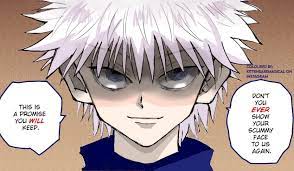 I coloured Killua from Chapter 57 of the manga. This is my first time  colouring a manga panel. : r/HunterXHunter