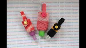 Cute silicone hand sanitizer pocketable antibacterials holder with. How To Crochet Hand Sanitizer Cozy Diy Sanitizer Holder Youtube