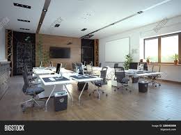 Modern contemporary office interior design comes in exactly at this point when the employer is. Modern Office Interior Image Photo Free Trial Bigstock