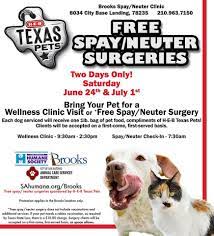 Free Spay Neuter Surgeries At Brooks Spay Neuter Clinic On Saturday June 24 Limited Space Available No Appointments H E B Texa Humane Society H E B Your Pet